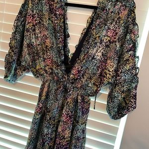 VICI collection multicolor low cut dress